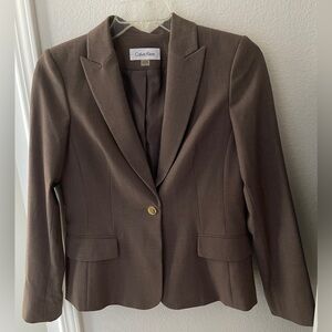 Calvin Klein Women's Brown Blazer